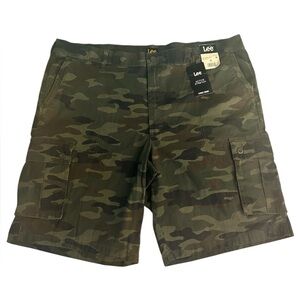 Lee Men's Green Camouflage Cargo Shorts